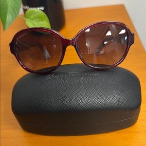 Salvatore Ferragamo Red Sunglasses Fashionable Accessories
